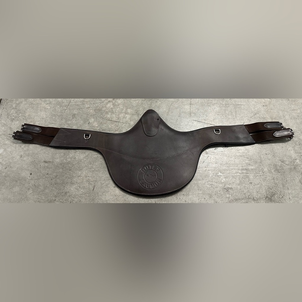 Butet Equestrian Belly Guard Girth, Padded Leather, Size 48, GUC